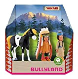 Bullyland 43309 - Set di figure di gioco, Yakari in confezione regalo, 3 pezzi, figure dipinte a mano, senza PVC, ...