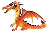 Bullyland 75598-Figura, Drago con 2 Teste Arancione, Circa 13 cm di Altezza, Figura Dipinta a Mano, Senza PVC, per Bambini ...