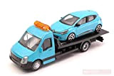 Burago BU31401 Renault Clio + Flatbed Transporter 1:43 MODELLINO Die Cast Model Compatibile con