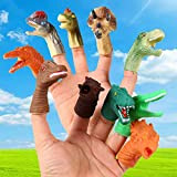 Burattini da Dito Dinosauro, Dinosaur Heads Finger Doll Puntelli Novità Interactive Hand Puppet Story Time Toys Regalo per bambini 10Pcs