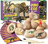 Byncceh Kit di Scavo di Uova di Dinosauro 12 Pezzi, Scopri 12 Diversi Dinosauri, Giocattolo Festa di Pasqua STEM Giocattoli ...