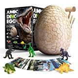 Byncceh Uova Dinosauro Grande, Kit di Scavo Uova di Dinosauro, 14 figura di dinosauro, STEM Giocattoli per 6-10 Anni Ragazzi ...