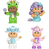 Cabbage Patch Kids CPW0782 Cutietown, 7,6 cm, confezione da 4 figure, include sirena, yeti, unicorno, Frog Prince Fantasy Friends-Grow Your ...