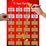 Calendario Avvento 2022 D’Amore Personalizzabile - Fai Scoprire La Frase O la Sorpresa Che Hai Scritto - 24 Motivi Per ...