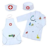 Camicia Dottore Uniforme da Infermiera Giocattoli Costume Bambina Costume da Dottore Unisex Gioco del Dottore per Bambini 3 4 5 ...