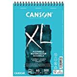 Canson XL Aquerelle album per tecniche umide spiralato lato corto 300g/m grana fine A5 20 fogli