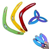 Canzoon Boomerang 4Pcs Boomerang Bambini Plastica Boomerang Schiuma Boomerang A Forma di V per Giochi E Sport All'Aperto Giocattolo del ...