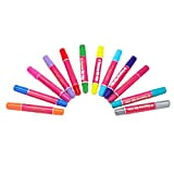 Capella Chalk 12 Colori Penne a Gesso Temporanee Set Di Colori Per Capelli Lavabili Per Bambini E Adolescenti