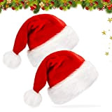 Cappello Babbo Natale, 2Pcs Cappello Babbo Natale per Bambino, Cappellino Festa di Natale, Cappello da Pupazzo di Neve, Babbo Natale ...