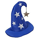 Cappello da mago blu con stelle