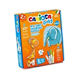 Carioca Baby Primo Puzzle Animali | Kit 2 Puzzle da Colorare per Bambini 2+, Fantasia Animali (43079)