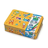 Carioca Color Box | Pennarelli Lavabili per Bambini Scatola Latta Gialla, Set Pennarelli Punta Fine e Punta Grossa con Album ...