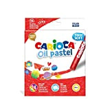 Carioca Oil Pastel, Pastelli a Olio Maxi, Set di Pastelli a Olio Colorati per Bambini, Ideali per Colorare su Carta, ...
