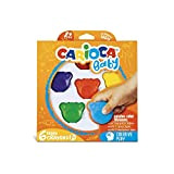 CARIOCA Pastelli Baby Teddy Crayons, Scatola di 6 Pastelli Colorati a Forma di Orsetto, Pastelli Per Bambini dai 12 Mesi, ...