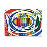 Carioca Pennarelli Magic Markers, Set di Pennarelli con Punta Maxi per Bambini, con Inchiostro Magico Cambia Colore, Cancellabili, Colori Assortiti, ...