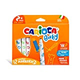 Carioca Pennarelli Valorous Baby | Pennarelli Super Lavabili per Bambini 2+ Anni, Set Pennarelli Punta Arrotondata in Scatola, Colori Assortiti, ...