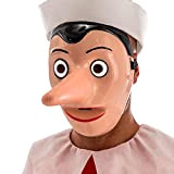 Carnival Toys Maschera di Pinocchio con naso amovibile per adulto