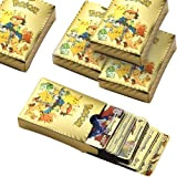 Carte 55 pcs TCG con carte assortite in lamina d'oro Vmax GX DX V Golden Collection Cards(Versione inglese)