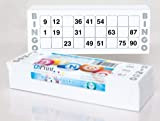 Carte da bingo grandi, per anziani, 200 pezzi, ogni scheda ha 15 su 90 numeri, 21 x 7,5 cm, personalizzabili