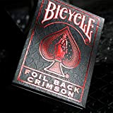 Carte da gioco per bicicletta | Rider Back Crimson Luxe (Rosso) Versione 2