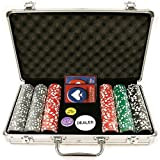 Carte Oob-Poker 2Mazzi+300 Fiches+5Dadi Valigetta Alluminio
