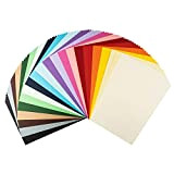 Cartoncino colorato | carta da costruzione | cartoncino in formato DIN A4, 220 g/mq, 100 fogli, 20 colori assortiti