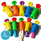 Carykon - Set di 10 estrusori per pasta, colori casuali