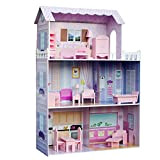 Casa per bambole lusso rosa legno bambini bambine Olivia's Little World KYD-10922A