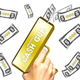 Cash Gun Originale | Money Gun | Oro | Money Launching Pistol | Cash Pistol | Fai piovere | Party Gun | 100 Banconote False Incluse | Accessorio ...