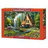 Castorland- Toadstool Cottage Puzzle 2000 Pezzi, Multicolore, C-200634-2