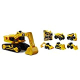 Caterpillar 82268 Power Haulers Scavatrice & 82150 Little Machines confezione da 5 Veicolo da costruzione 8 cm