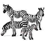 Catkoo 1 / 4Pcs Simulazione Zebra Modello Realistico Wildlifes Zebra Animale Modello Animale Simulazione Giocattolo per La Decorazione Domestica Regalo ...