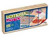 Cayro -Lotto 48 Cartoni in Scatola di Legno- Gioco da Tavolo Tradizionale - Bingo - Gioco da Tavolo (749), Cranberry