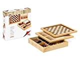 Cayro - Scacchi/Checker/Backgammon Intarsio - Gioco di osservazione e logica - Gioco da Tavolo - Sviluppo delle capacità Cognitive e ...