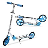 Cecaylie Monopattino per bambini, 2 ruote, scooter a 3 altezze, 205 mm, con tracolla, monopattino fino a 100 kg, per ...
