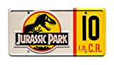 Celebrity Machines Jurassic Park | Jeep #10 | Metal Stamped License Plate