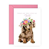 Central 23 Carte d'anniversaire chien pour femme - pour un très spécial tante - Teckel - Jolie carte d'anniversaire pour ...