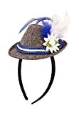 Cerchietto per capelli con cappellino blu in feltro Oktoberfest