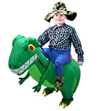 CestMall Costume da Dinosauro, Costume Gonfiabile da Dinosauro per Bicicletta Costume Gonfiabile per Bambini di Halloween con Cappello Vestito Operato ...