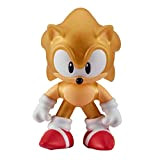 Character Options- Classic Sonic The Hedgehog Gold Stretch Hero Pack. Riempito con Anelli d'oro. Divertimento Super Elastico, 07920