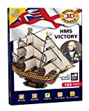 Cheatwell Games- BYO Puzzle 3D HMS Victory, Colore Vario, 02392