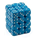 Chessex Light Blue Opaque Dice 12mm D6 Set of 36 by Dice, multicolore