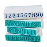 CHGCRAFT 36pz Lettere Timbro Alfabeto Timbro timbro bambini Lettere di Alfabeto Numeri di Plastica con Maniglia di Stampaper Lavoretti DIY ...