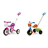 Chicco Triciclo Bambini U-Go 2In1, Con Maniglione Ad Altezza Regolabile, Cinture Di Sicurezza E Cestello Portaoggetti, Max 20 Kg & ...