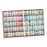 chiwanji Washi Tape 100 Rotoli Set Scrapbooking Nastro Adesivo Artigianato e Artistico Forniture per Confezioni Quotidiane per