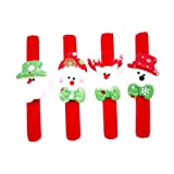 CHUANGOU Braccialetti Slap di Natale Slap Bracelets Gadget Bracciali a Scatto per Bambini, Ragazze e Ragazz