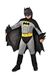 Ciao-Batman Classic Costume Bambino Originale DC Comics (Taglia 5-7 Anni) con Muscoli pettorali Imbottiti, Colore Grigio/Nero, 11701.5-7