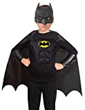 Ciao-Batman Kit Travestimento Originale DC Comics (Taglia Unica Bambino 5-12 Anni): Maschera, Mantello, Corpetto, bracciali Costumi, Colore Nero, 20092