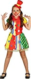 Ciao Clown Girl Costume Bambina, Multicolor, 5-7 Anni