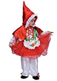 Ciao- Costume per Bambini, Colore Rosso/Bianco, 3-4 Anni, 14525.3-4